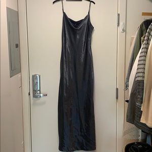 Green/ blue shimmer slip dress